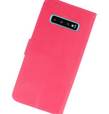 Bookstyle Funda Cartera Funda para Samsung S10 Plus Rosa