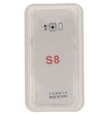Custodia in TPU trasparente antiurto per Galaxy S8 con confezione