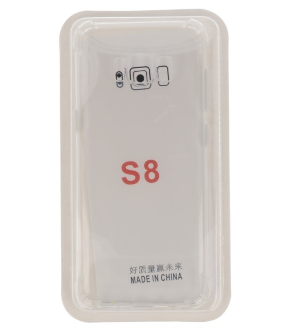 Coque en TPU transparente antichoc pour Galaxy S8 avec emballage