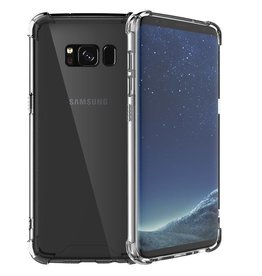 Custodia in TPU trasparente antiurto per Galaxy S8 Plus con confezione