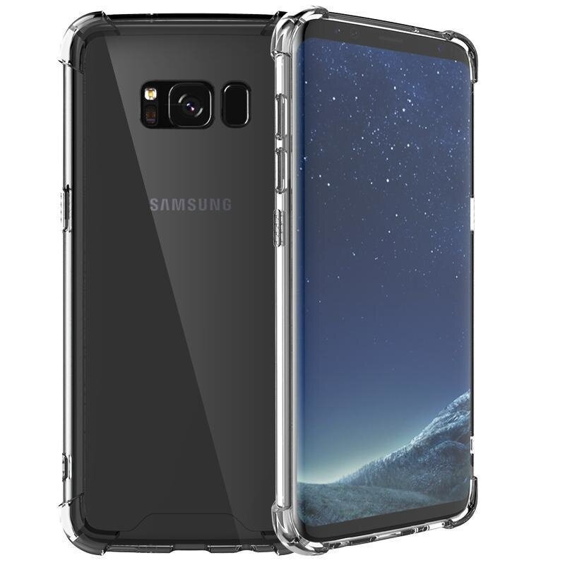 Stødsikker transparent TPU-taske til Galaxy S8 Plus med emballage