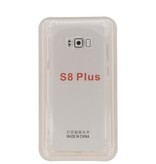 Custodia in TPU trasparente antiurto per Galaxy S8 Plus con confezione