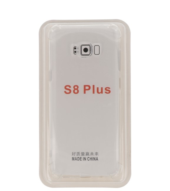 Coque en TPU transparente antichoc pour Galaxy S8 Plus avec emballage