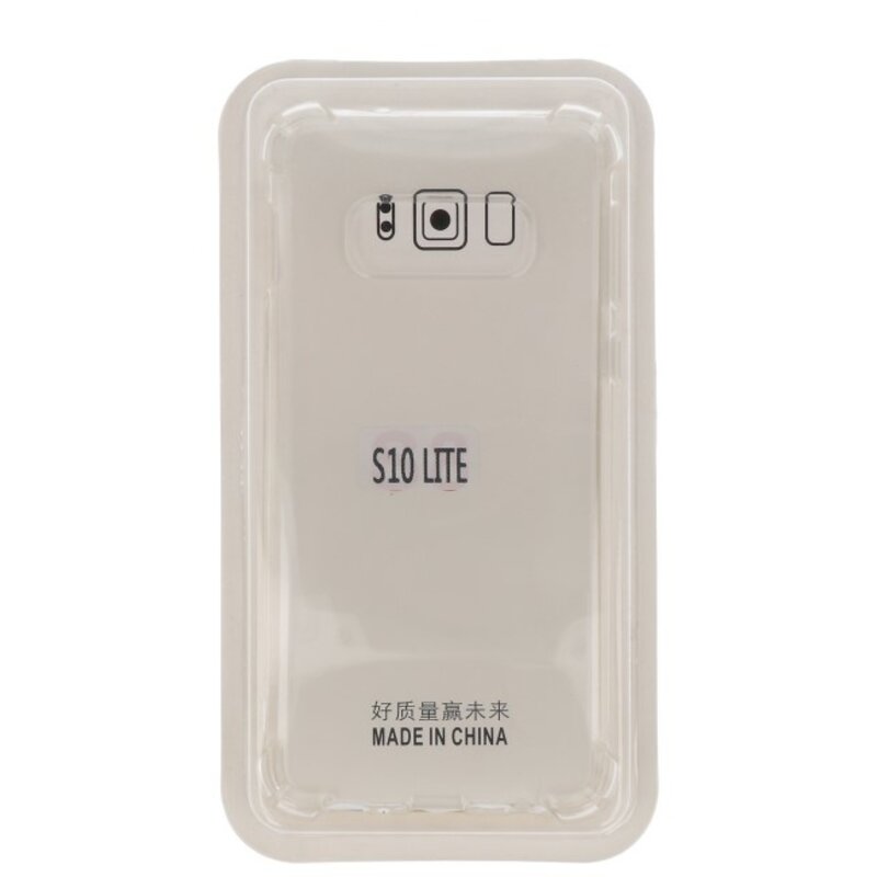 Shockproof transparent TPU case for Galaxy S10e with packaging
