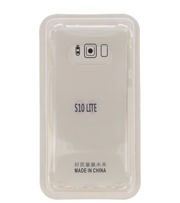 Shockproof transparent TPU case for Galaxy S10e with packaging