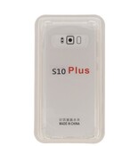 Custodia in TPU trasparente antiurto per Galaxy S10 Plus con confezione