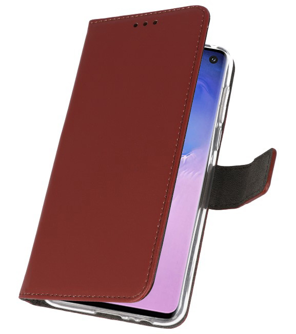 Custodia a Portafoglio per Samsung Galaxy S10 Marrone