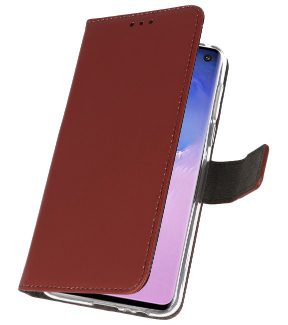 Wallet Cases Case for Samsung Galaxy S10 Brown