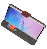 Wallet Cases Hülle für Samsung Galaxy S10 Braun