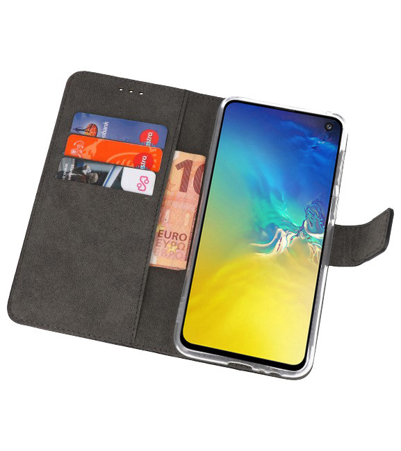 Wallet Cases Hülle für Samsung Galaxy S10e Schwarz