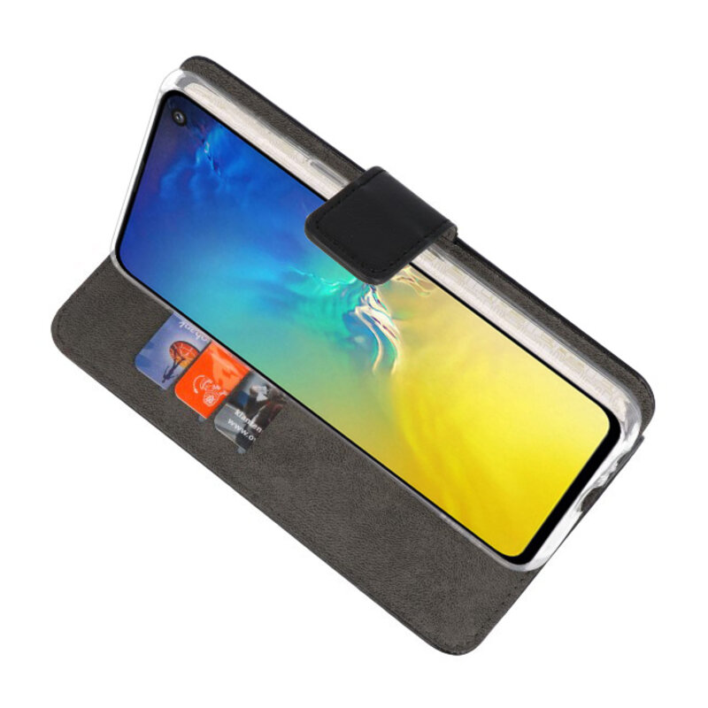 Wallet Cases Hülle für Samsung Galaxy S10e Schwarz