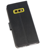 Wallet Cases Hoesje voor Samsung Galaxy S10e Zwart