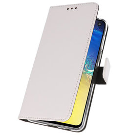 Funda Cartera Funda para Samsung Galaxy S10e Blanco