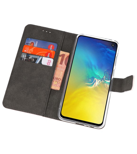 Wallet Cases Tasche für Samsung Galaxy S10e Weiß