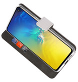 Wallet Cases Tasche für Samsung Galaxy S10e Weiß