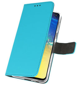 Etuis portefeuille Etui pour Samsung Galaxy S10e Bleu