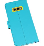 Etuis portefeuille Etui pour Samsung Galaxy S10e Bleu