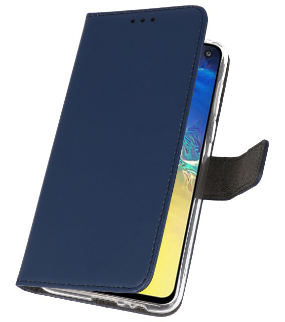 Funda Cartera Funda para Samsung Galaxy S10e Azul Marino