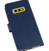 Wallet Cases Hoesje voor Samsung Galaxy S10e Navy