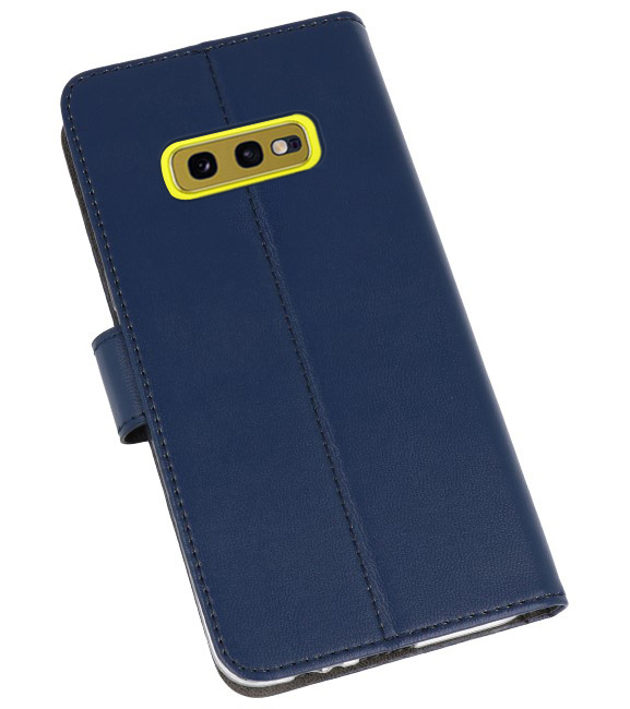 Wallet Cases Hoesje voor Samsung Galaxy S10e Navy