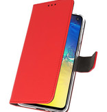 Wallet Cases Hoesje voor Samsung Galaxy S10e Rood