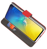 Funda Cartera Funda para Samsung Galaxy S10e Rojo