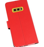 Funda Cartera Funda para Samsung Galaxy S10e Rojo