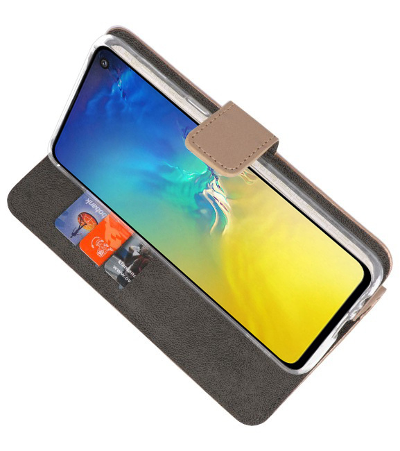 Casos de billetera para Samsung Galaxy S10e Gold