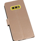 Wallet Cases Hoesje voor Samsung Galaxy S10e Goud