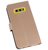 Etuis portefeuille Etui pour Samsung Galaxy S10e Gold