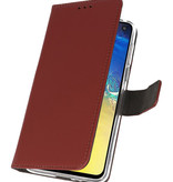 Wallet Cases Hoesje voor Samsung Galaxy S10e Bruin