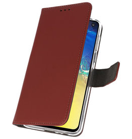 Custodia a Portafoglio per Samsung Galaxy S10e Marrone