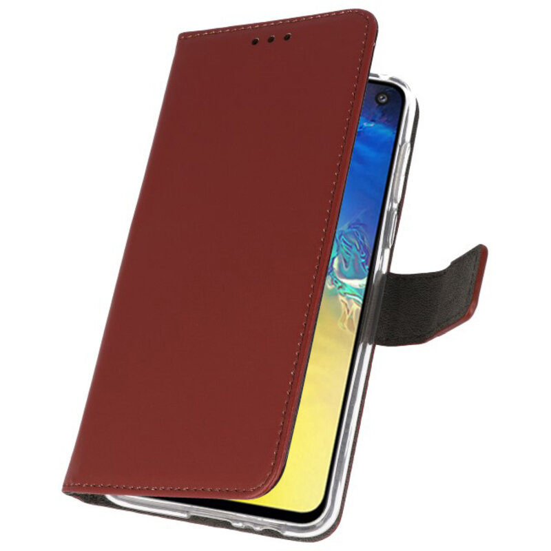 Wallet Cases Hülle für Samsung Galaxy S10e Brown
