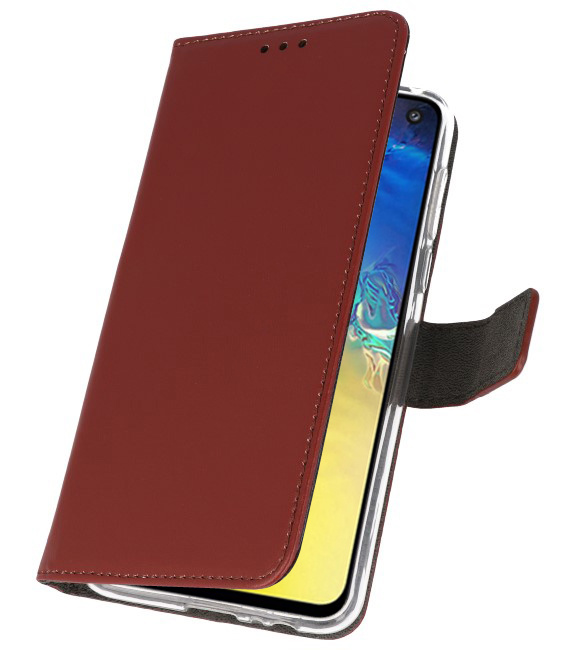 Wallet Cases Hülle für Samsung Galaxy S10e Brown