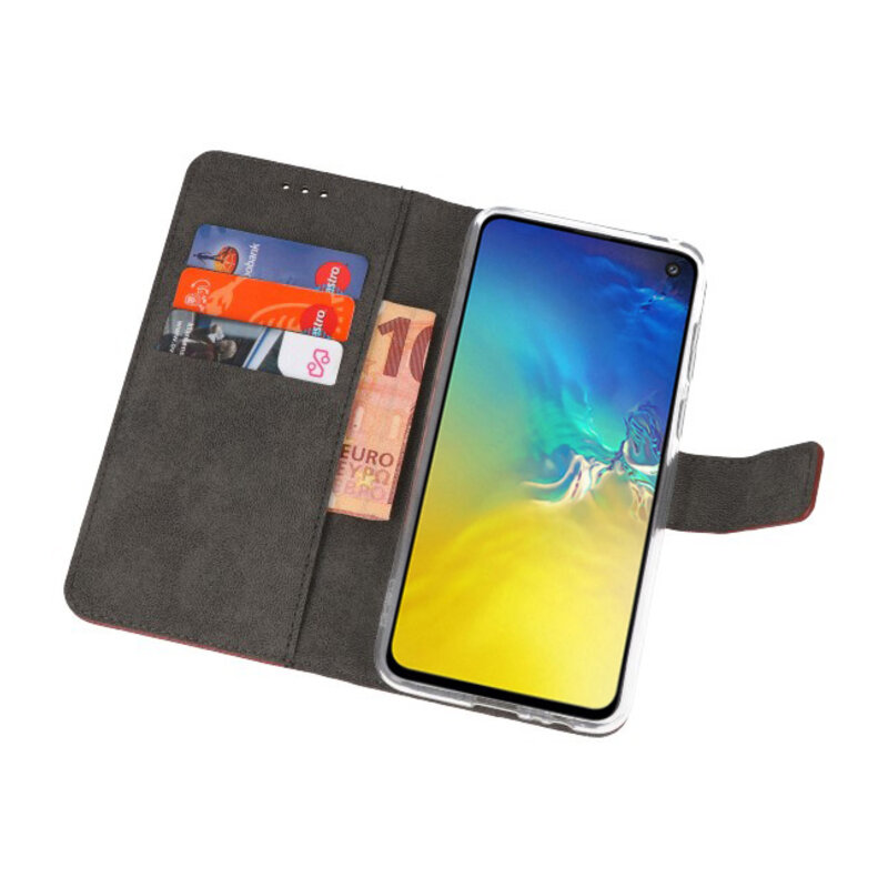 Wallet Cases Hülle für Samsung Galaxy S10e Brown