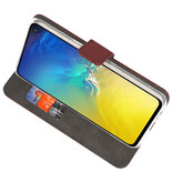 Etuis portefeuille Etui pour Samsung Galaxy S10e Brown