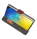 Etuis portefeuille Etui pour Samsung Galaxy S10e Brown