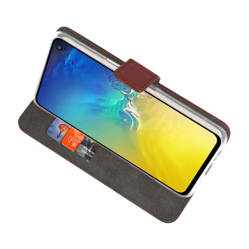 Etuis portefeuille Etui pour Samsung Galaxy S10e Brown