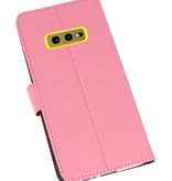 Wallet Cases Hülle für Samsung Galaxy S10e Pink