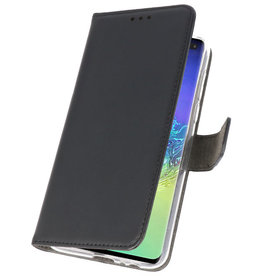 Etuis portefeuille Etui pour Samsung Galaxy S10 Plus Noir