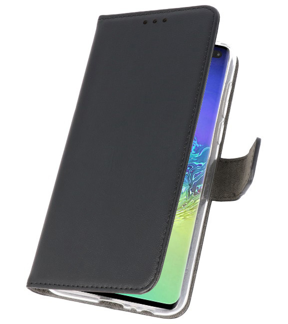 Wallet Cases Hülle für Samsung Galaxy S10 Plus Schwarz