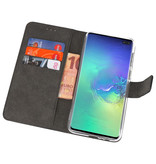 Wallet Cases Hülle für Samsung Galaxy S10 Plus Schwarz