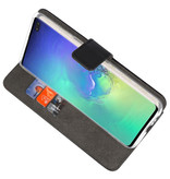 Wallet Cases Hoesje voor Samsung Galaxy S10 Plus Zwart