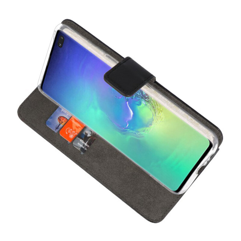 Funda Cartera Funda para Samsung Galaxy S10 Plus Negro