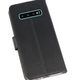 Wallet Cases Hoesje voor Samsung Galaxy S10 Plus Zwart