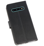 Funda Cartera Funda para Samsung Galaxy S10 Plus Negro