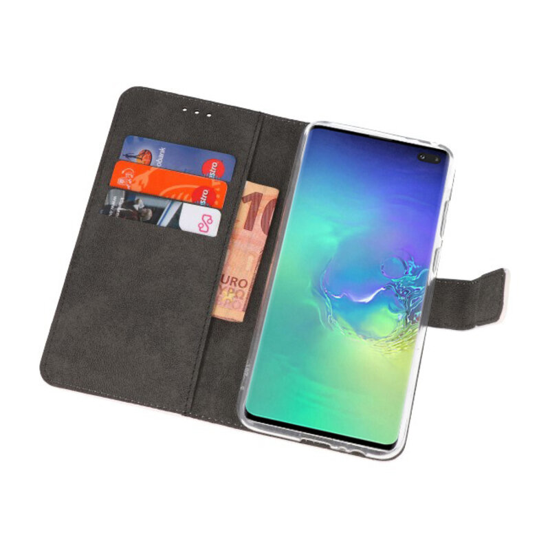 Etuis portefeuille Etui pour Samsung Galaxy S10 Plus Blanc