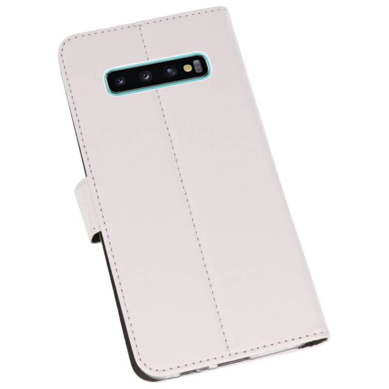 Wallet Cases Hoesje voor Samsung Galaxy S10 Plus Wit