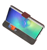 Custodia a Portafoglio per Samsung Galaxy S10 Plus Marrone