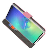 Wallet Cases Hülle für Samsung Galaxy S10 Plus Pink